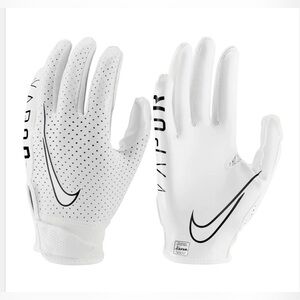Nike White Football Gloves Youth L